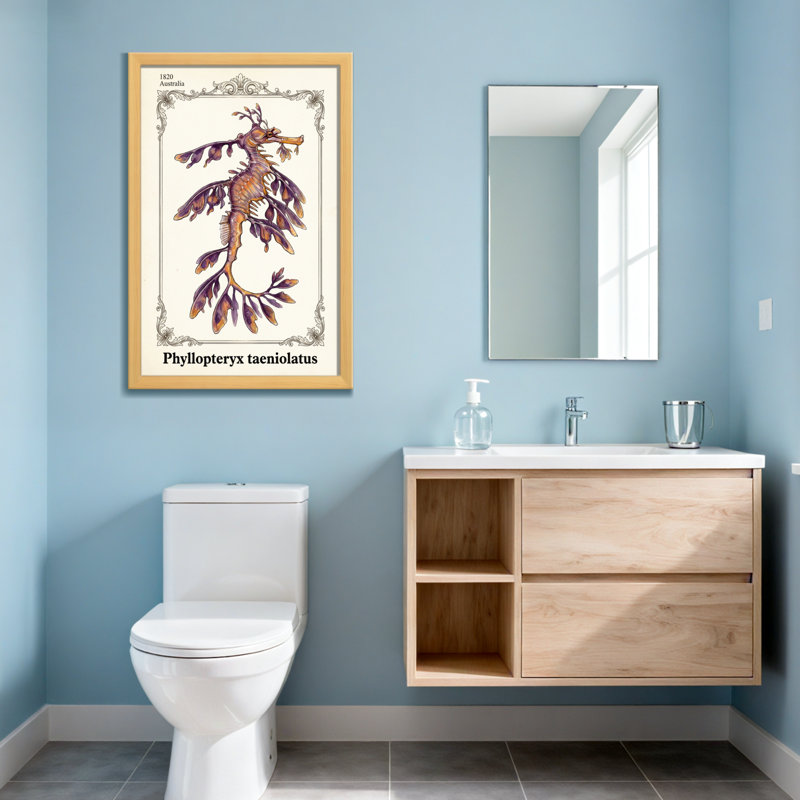 Imprimé artistique animaux Seadragon, H 30 po x l 20 po, Toile tendue, Ne s’applique pas