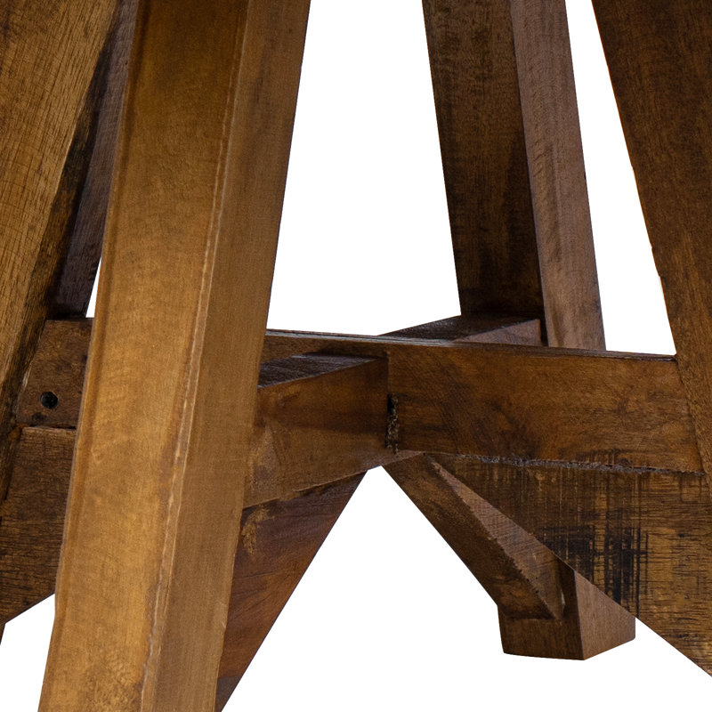 Coffee Table Mixed Recycled Wood 60x45 cm , White