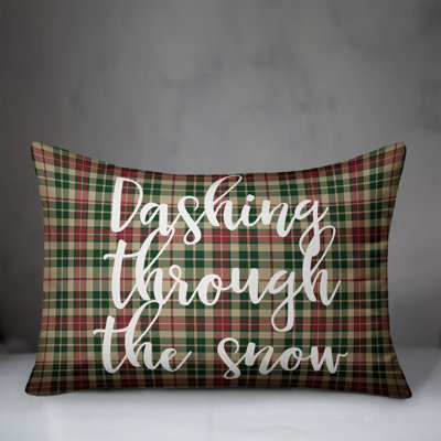 Plaid Reversible Throw Pillow