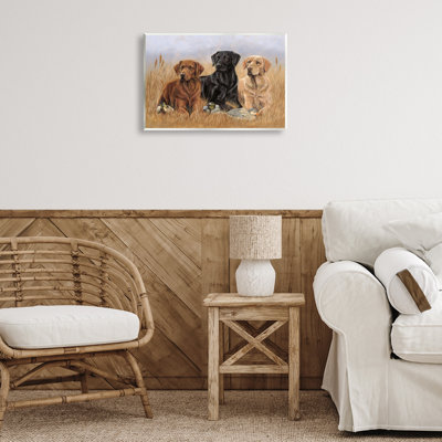 «Dog Trio & Ducks» par Victoria Schultz