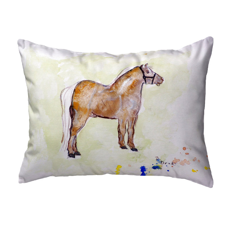  Housse de coussin rectangulaire et insert Shetland Pony, 16 po x 20 po