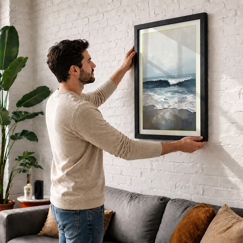 Morning Tide Coastal - Framed Print, Unframed, A2 - 59.4 x 42.0 cm