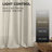 2pk Light Filtering Linen Blend Curtains with Back Tabs/Rod Pocket - 52" x 96" Oatmeal-126493782-126493774