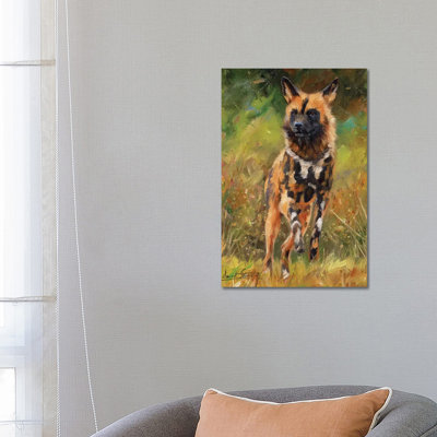 African Wild Dog by David Stribbling - Wrapped Canvas Gallery-Wrapped Canvas Giclée