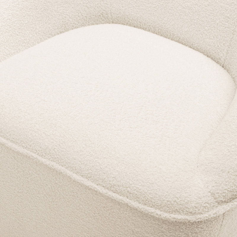 Fauteuil pivotant Boucle pour la maison, doux et confortable