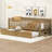 Daybed With Guardrail And Trundle-833772616