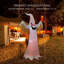 Halloween Inflatable LED White Ghost With Red Eyes