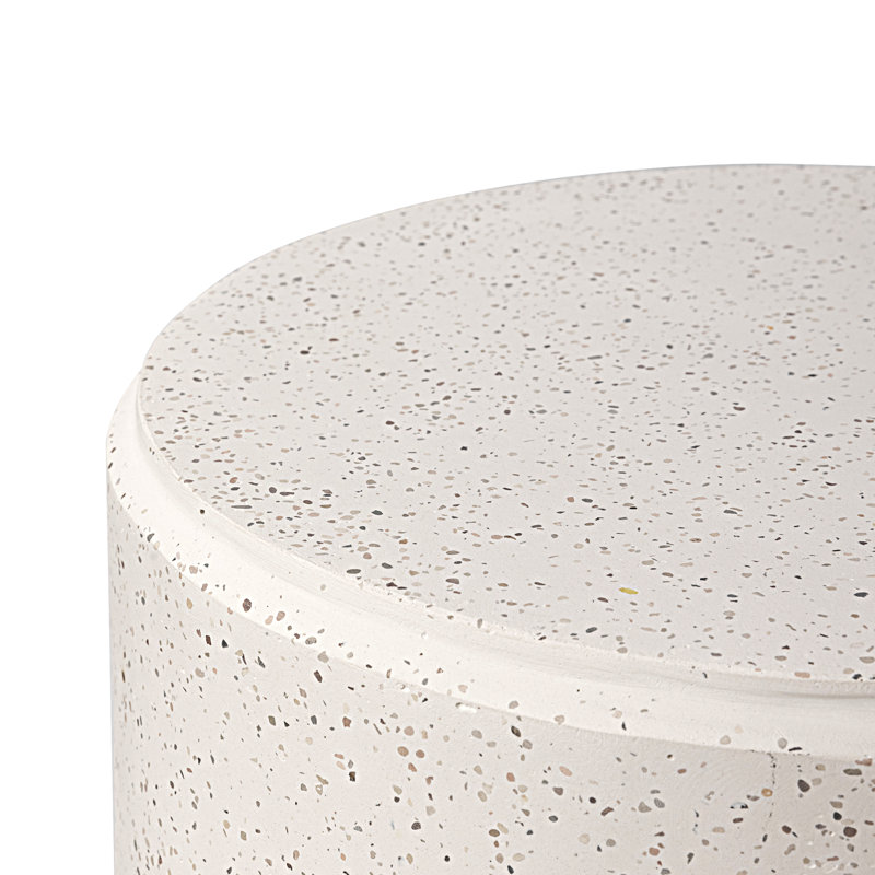 Outdoor Side Table, White