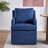 Ensor Tufted Fabric Dining Chair with Casters-586716310