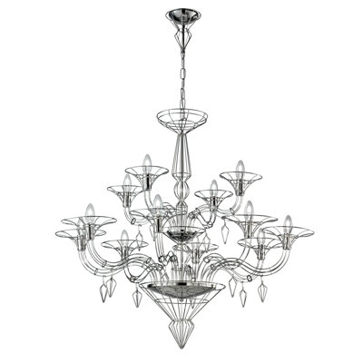 Lustre 12 lumières façon bougie dedalh