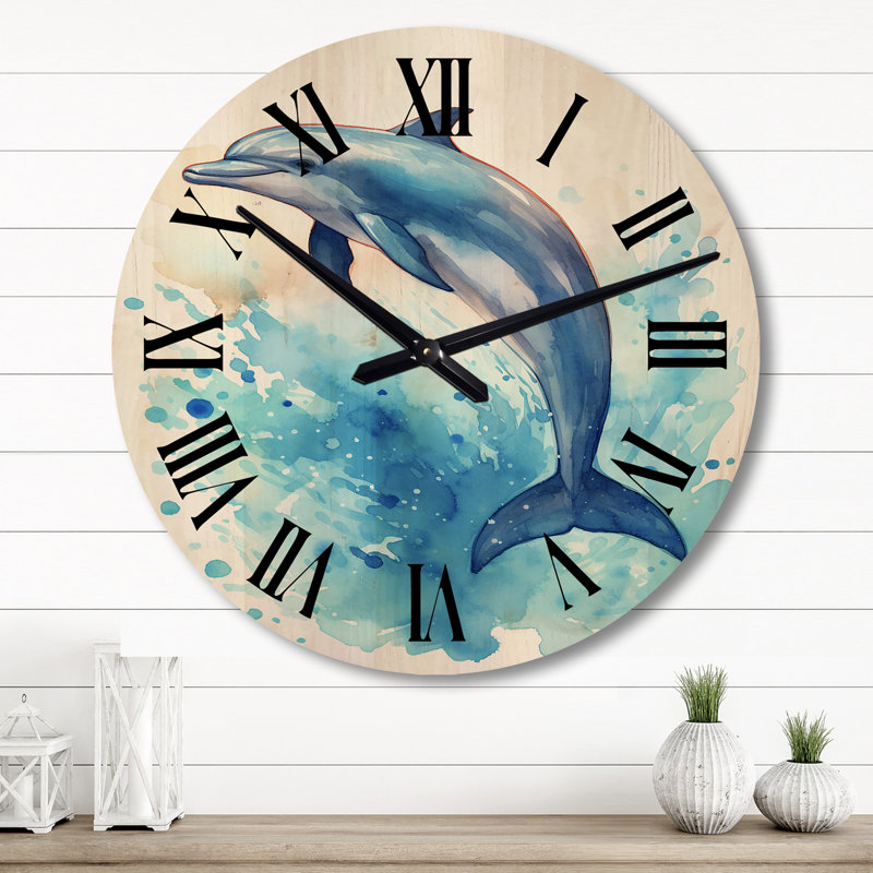 Planterra Solid Wood Wall Clock, Large