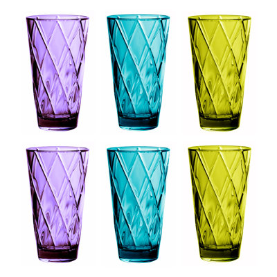 Nioclas 25oz. Acrylic Drinking Glass Set