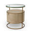 Napa Valley Glass End Table