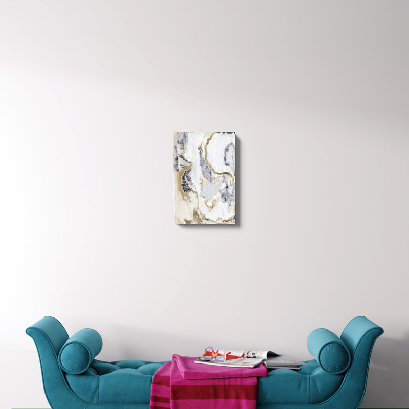 «Cinder and Smoke I» par Vanna Lam - reproduction d'art sur toile tendue, H 18 po x l 12 po, Imprimé avec cadre blanc, Oui