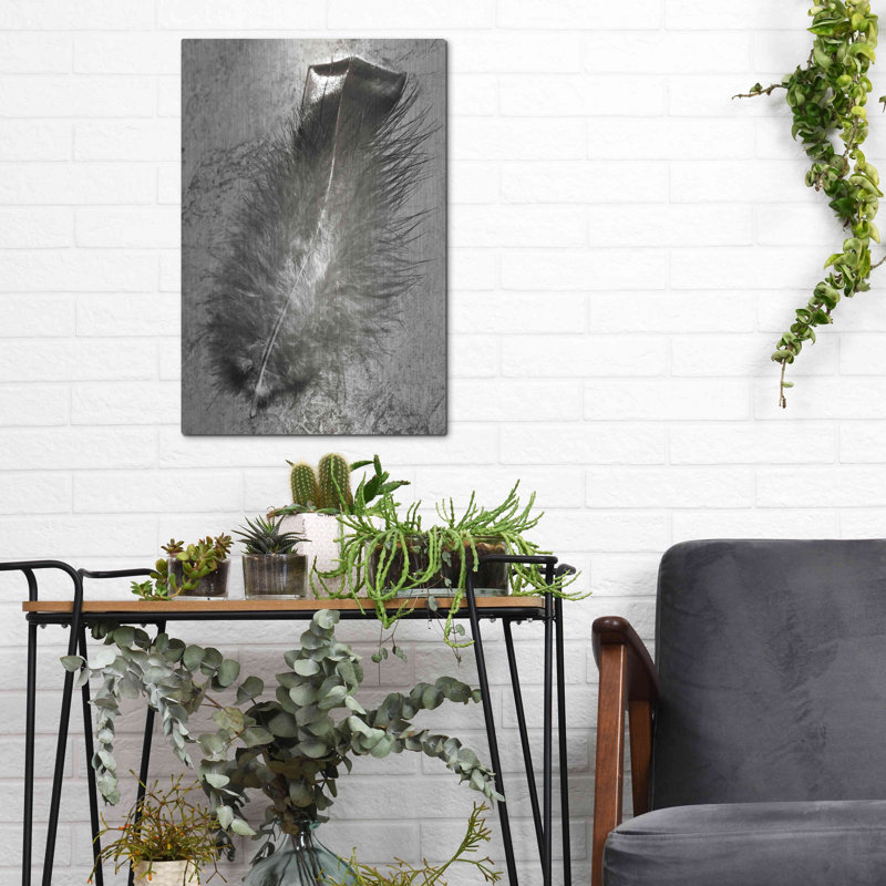 «Feather Shadow IV» par Debra Van Sw, «Feather Shadow IV» par Debra Van Swearingen, H 16 po x l 12 po