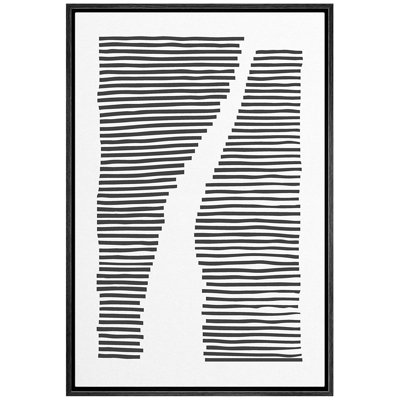 Geometric Line " Black White Line Art Geometric " Graphic Art Print