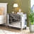 Yolanta 33" Mirrored Glass Nightstand with 3 Storage Drawers