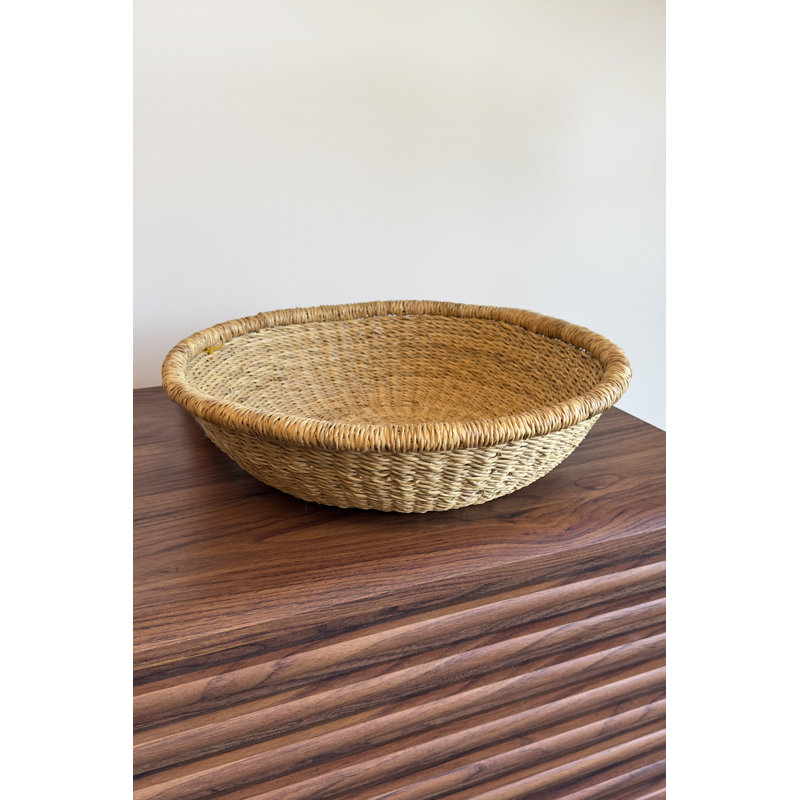 Panier à plateau tissé à la main