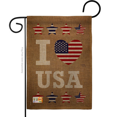 Double Sided 18.50'' H x 13'' W Polyester Garden Flag
