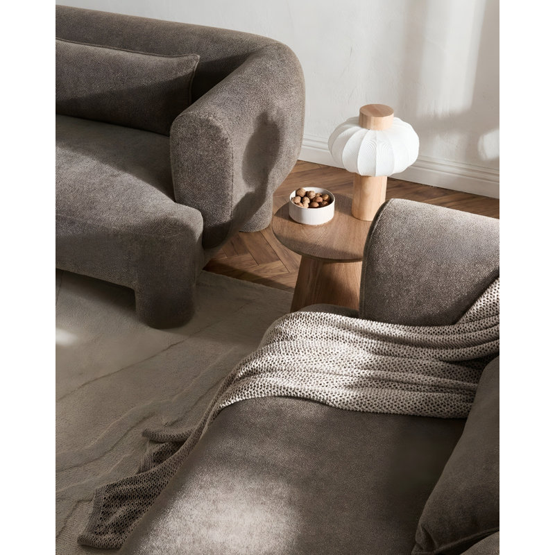 HOGBO 3 - Piece Living Room Set, Brown, Brown
