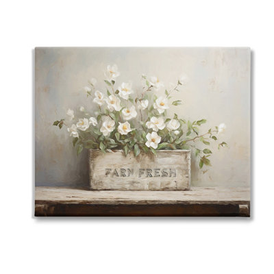 "Farm Fresh Flower Planter", art mural sur toile par Ramona Murdock