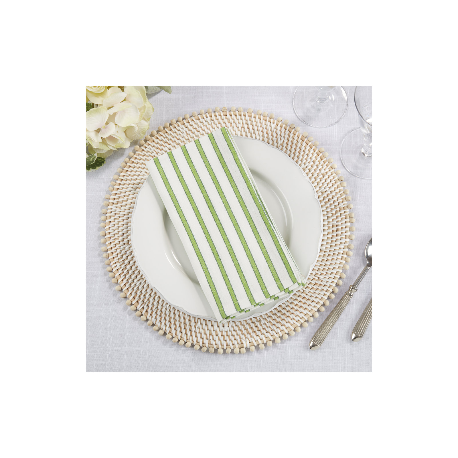 Enora 20" Table Cotton Napkin, Lime