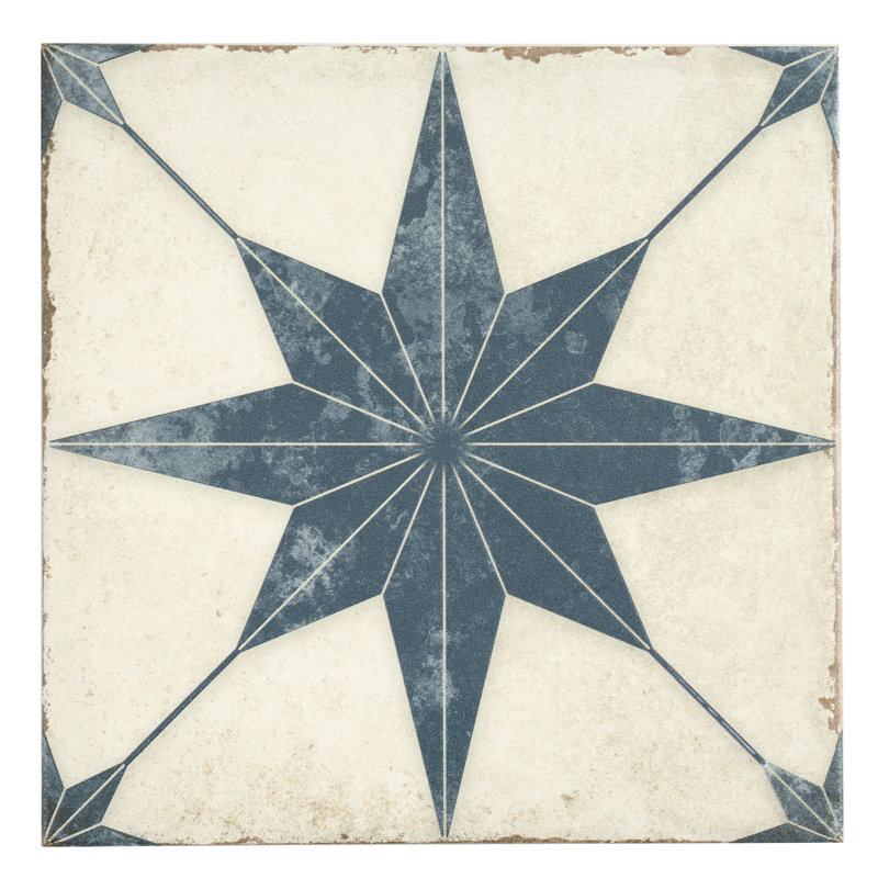Carreau de mur et de sol en porcelaine blanche 8 x 8 Faenza (paquet de 6,46 pieds carrés / caisse) - paquet de 15