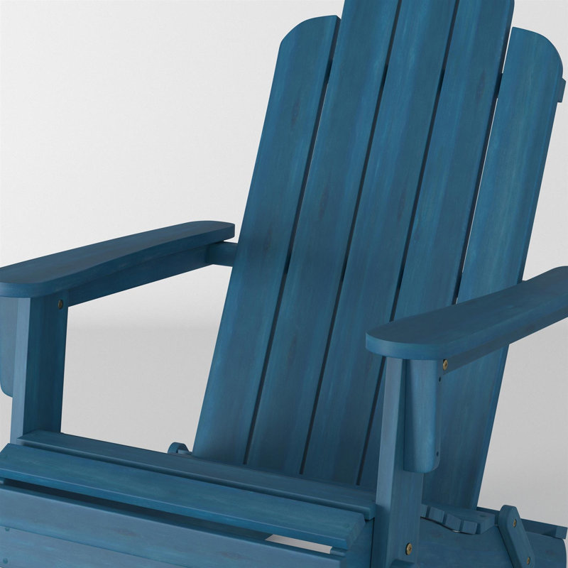 Trevin 95cm Long Reclining Single Chaise, Blue