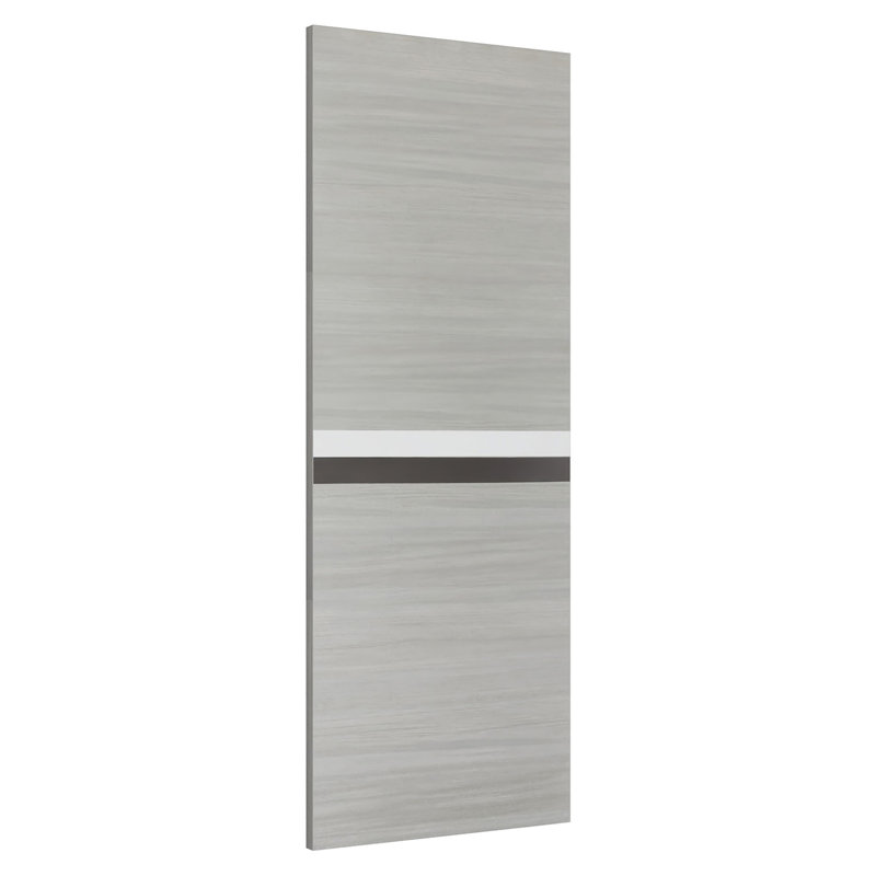Dalle de porte intégrée en mélamine 24 po x 80 po, aucun assemblage requis, recouverte d'une couche protectrice en mélamine de 2 mm d'épaisseur, respectueuse de l'environnement, imperméable, résistante à l'humidité et aux déformations