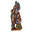 Fierce Aztec Jaguar Warrior Ceramic Figurine