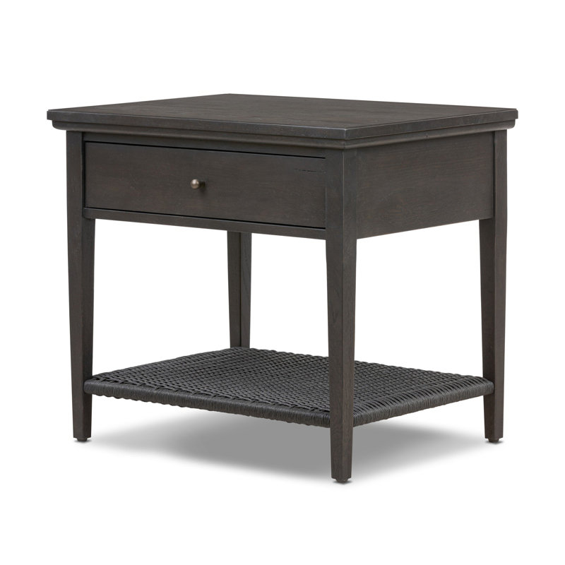 Mott Nightstand, Smoked Black