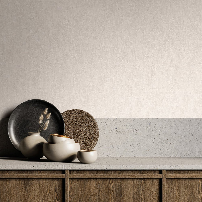 City Romance Collection Distressed Concrete Wallpaper Roll, Sand