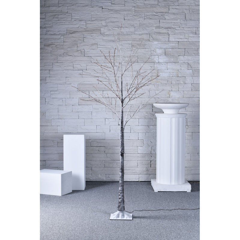 4'' Faux Birch Tree, White