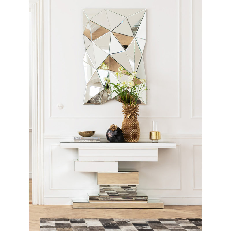 Prisma Wall Glass Mirror, 120 H x 80 W x 10 D