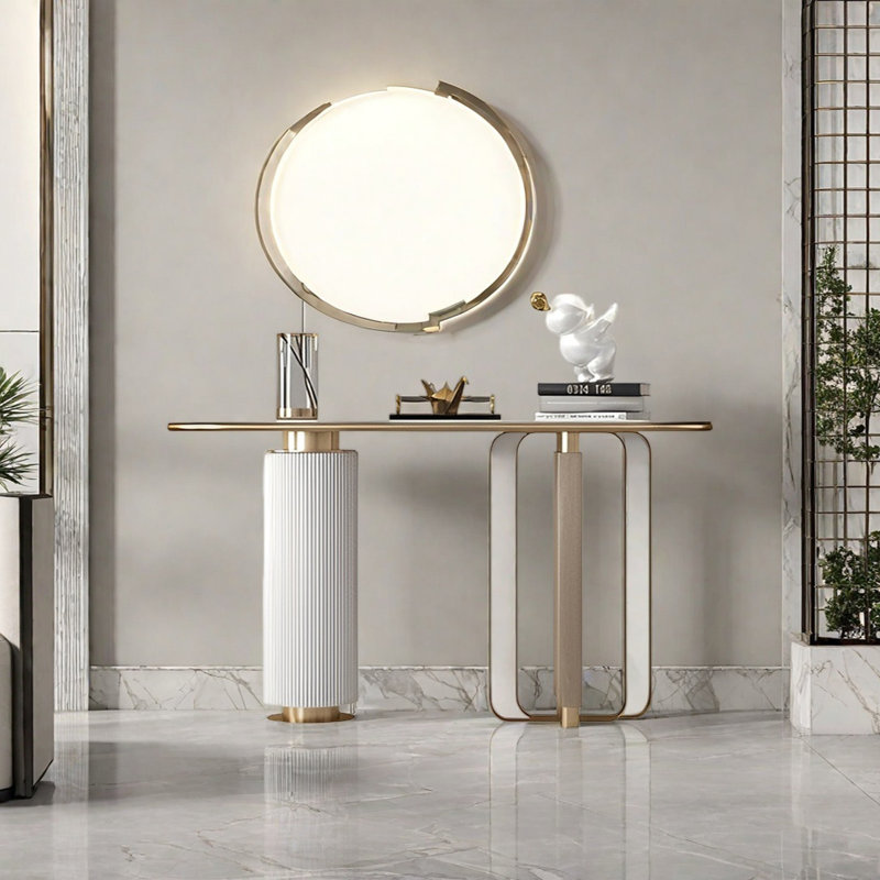 Console moderne minimaliste, H 33,46 po x l 55,12 po x P 13,78 po