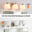 22 In. 3-light Modern Vanity Light With Square Etched White Glass Shades-1244336857