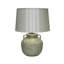 Stylish 63cm Ceramic Table Lamp with Textured Ceramic Base and Fabric Shade, Perfect Ambient Lighting for Living Room or Bedroom