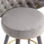 Ensemble de 2 tabourets de bar à hauteur de comptoir pour cuisine avec pieds en bois massif d'une hauteur fixe de 360 degrés-1695081311