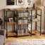 Grande tablette de rangement en bois à 3 niveaux pour CD, organisateur de média vertical pour CD, DVD, jeux de livres, présentoir pour bureau de salon-1359674260