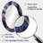 Blue And Gold Abstract Marble Essence III - Modern Oval Wall Mirror-135693321