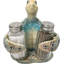Figurine en forme de coquillage vert-1021940335