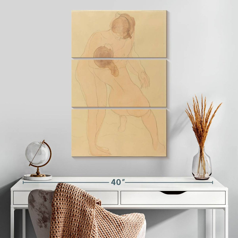 Deux figurines Leisha, H 32 po x l 20 po