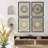 Muted Boho Abstract Geometric Bohemian Small Home Decor - Framed Poster Print 4 Pieces Wall Art Work-90605204-119018402