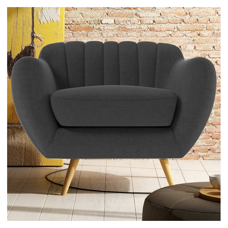 Katharine Upholstered Armchair, Ibiza Dark Grey