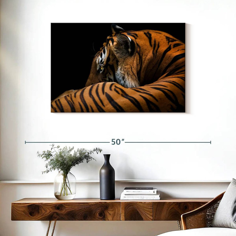 Tigre majestueux Brampt, H 24 po x l 36 po