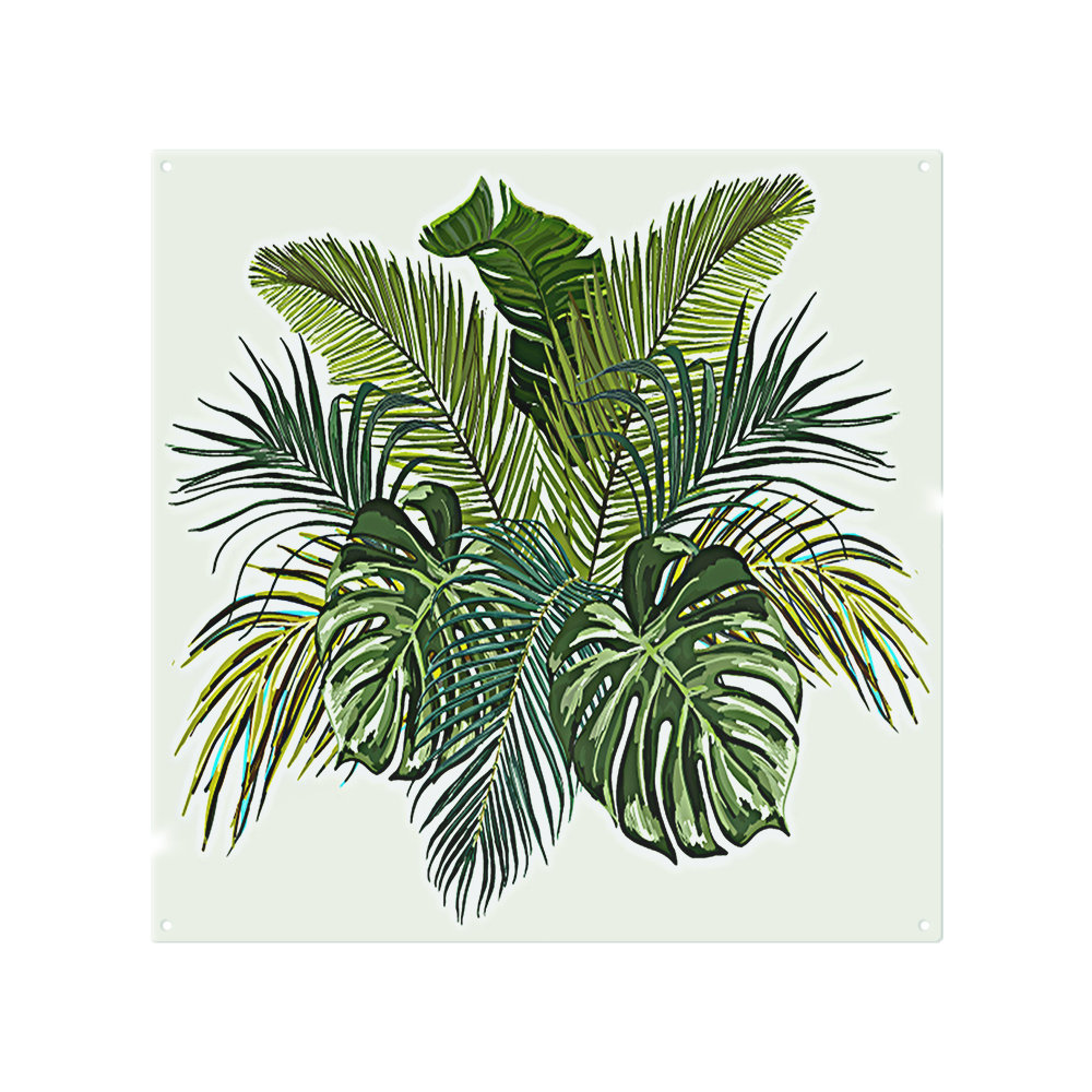 Green Tropical Foliage Splash Back