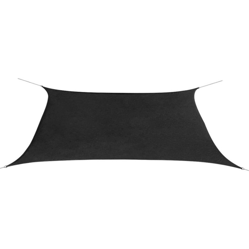 Rectangular Shade Sail, Anthracite, 2m x 4m