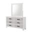 1 pièce commode uniquement en faux marbre avec poignées de barre noires