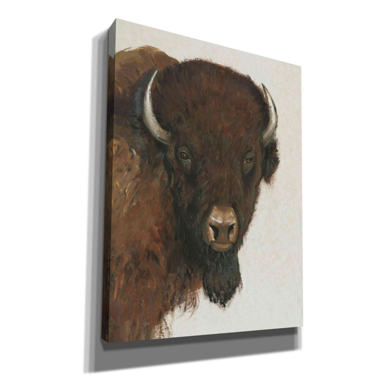 «Western Portrait II» par Tim O'toole, art mural sur toile, H 16 po x l 12 po x P 0,75 po