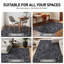 Tapis d'intérieur antidérapant lavable à la machine, motif antilope anthracite-247041483-247041523